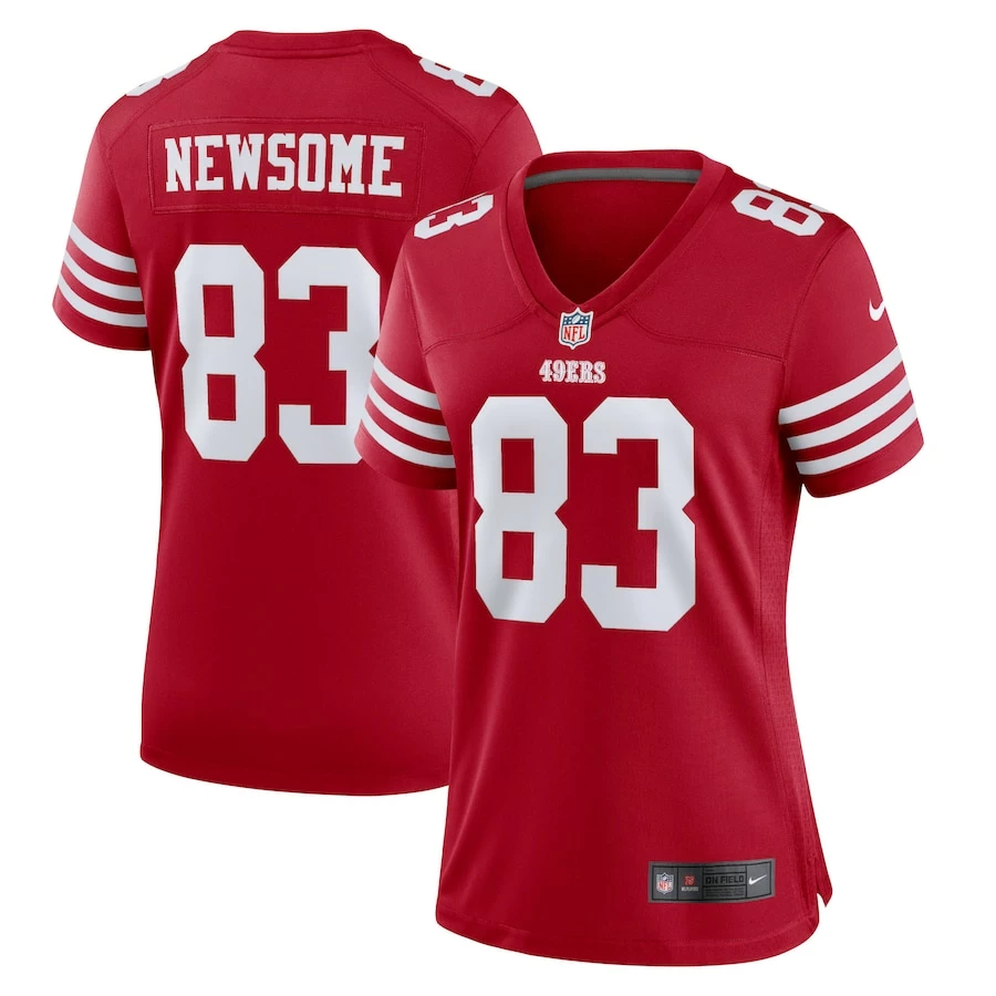 Women's San Francisco 49ers Dazz Newsome Nike Scarlet Home Game Player Jersey 1 Women's San Francisco 49ers Dazz Newsome Nike Scarlet Home Game Player Jersey