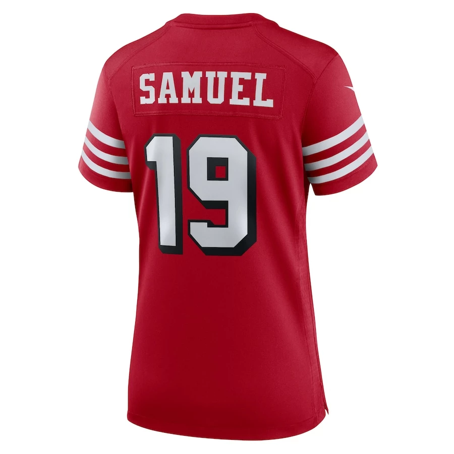 Women's San Francisco 49ers Deebo Samuel Nike Scarlet Alternate Team Game Jersey 4 Women's San Francisco 49ers Deebo Samuel Nike Scarlet Alternate Team Game Jersey - Image 4