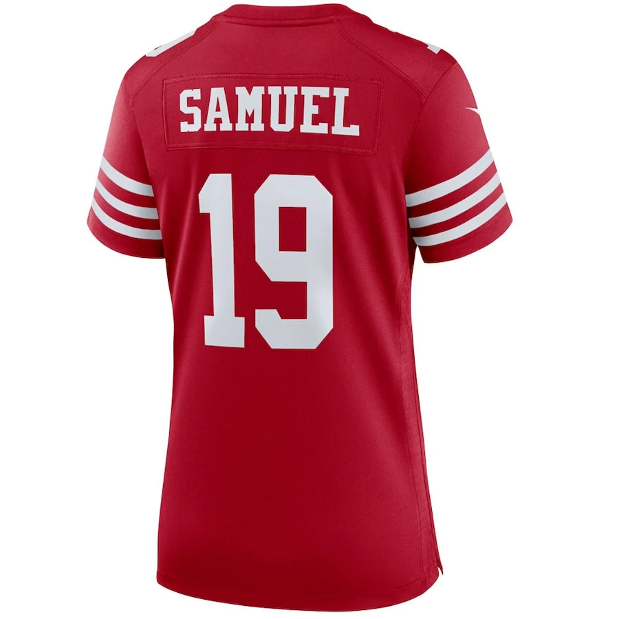 Women's San Francisco 49ers Deebo Samuel Nike Scarlet Player Game Jersey 4 Women's San Francisco 49ers Deebo Samuel Nike Scarlet Player Game Jersey - Image 4