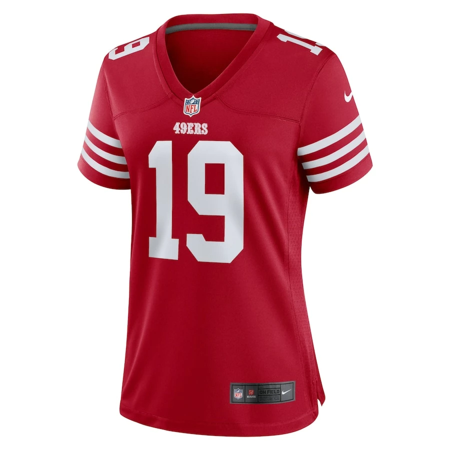 Women's San Francisco 49ers Deebo Samuel Nike Scarlet Team Game Player Jersey 3 Women's San Francisco 49ers Deebo Samuel Nike Scarlet Team Game Player Jersey - Image 3