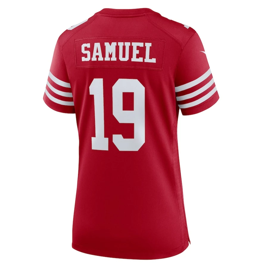 Women's San Francisco 49ers Deebo Samuel Nike Scarlet Team Game Player Jersey 4 Women's San Francisco 49ers Deebo Samuel Nike Scarlet Team Game Player Jersey - Image 4