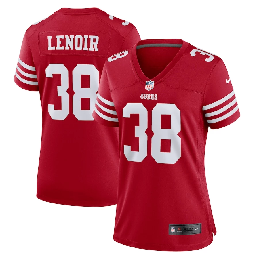 Women's San Francisco 49ers Deommodore Lenoir Nike Scarlet Game Player Jersey 1 Women's San Francisco 49ers Deommodore Lenoir Nike Scarlet Game Player Jersey