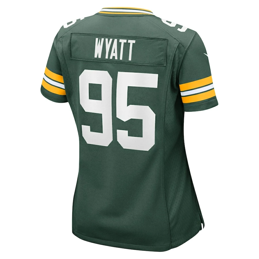 Women's Green Bay Packers Devonte Wyatt Nike Green Player Game Jersey 4 Women's Green Bay Packers Devonte Wyatt Nike Green Player Game Jersey - Image 4