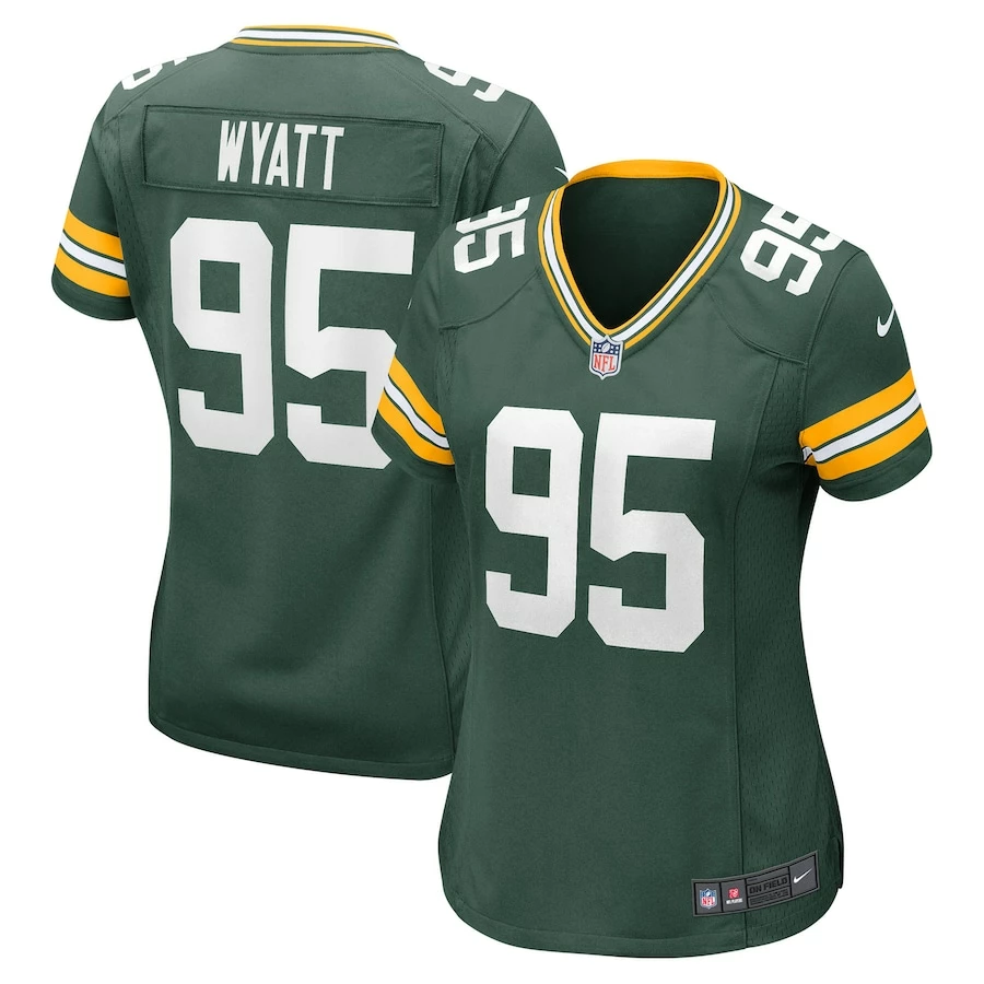 Women's Green Bay Packers Devonte Wyatt Nike Green Player Game Jersey 1 Women's Green Bay Packers Devonte Wyatt Nike Green Player Game Jersey