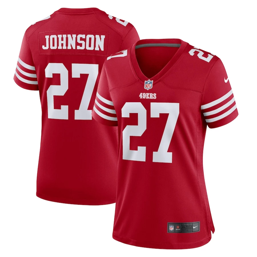 Women's San Francisco 49ers Dontae Johnson Nike Scarlet Game Player Jersey 2 Women's San Francisco 49ers Dontae Johnson Nike Scarlet Game Player Jersey - Image 2