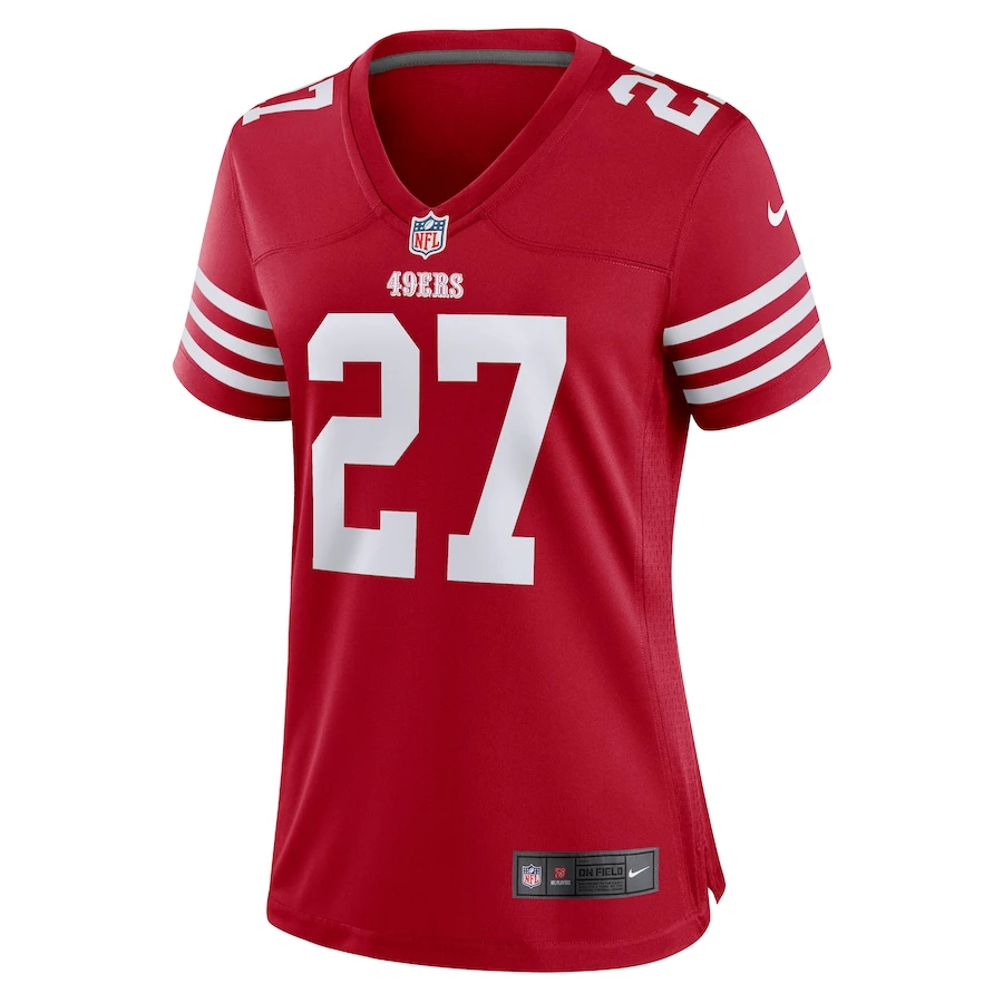 Women's San Francisco 49ers Dontae Johnson Nike Scarlet Game Player Jersey 3 Women's San Francisco 49ers Dontae Johnson Nike Scarlet Game Player Jersey - Image 3