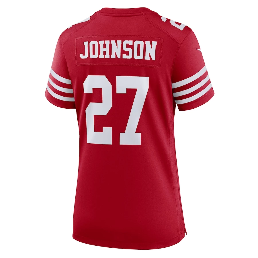 Women's San Francisco 49ers Dontae Johnson Nike Scarlet Game Player Jersey 4 Women's San Francisco 49ers Dontae Johnson Nike Scarlet Game Player Jersey - Image 4