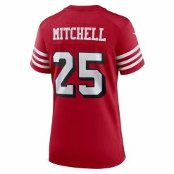Women's San Francisco 49ers Elijah Mitchell Nike Scarlet Alternate Team Game Jersey -Nike Sales womens nike elijah mitchell scarlet san francisco 49ers alternate team game jersey pi4753000 altimages ff 4753333 f63b9c39f8a1ec94dcecalt3 full