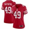 Women's San Francisco 49ers Faithful 49 Nike Scarlet Player Game Jersey