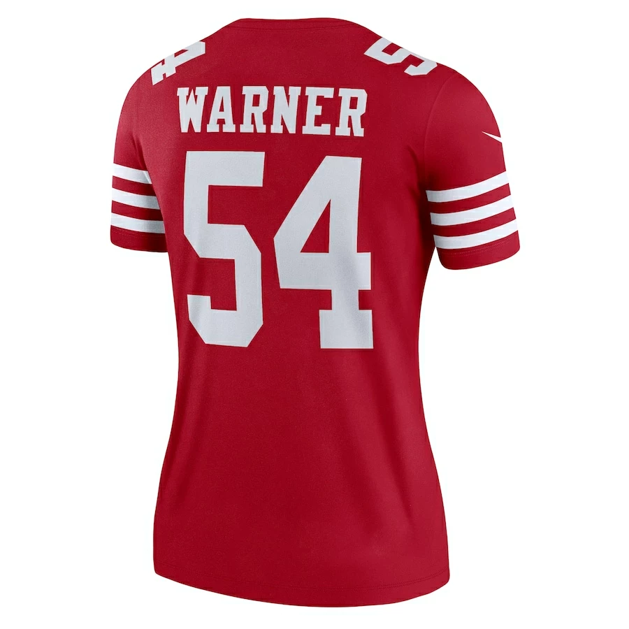 Women's San Francisco 49ers Fred Warner Nike Scarlet Legend Jersey 4 Women's San Francisco 49ers Fred Warner Nike Scarlet Legend Jersey - Image 4