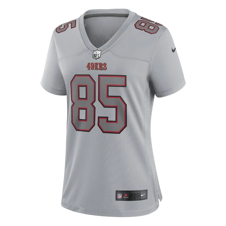 Women's San Francisco 49ers George Kittle Nike Gray Atmosphere Fashion Game Jersey 3 Women's San Francisco 49ers George Kittle Nike Gray Atmosphere Fashion Game Jersey - Image 3