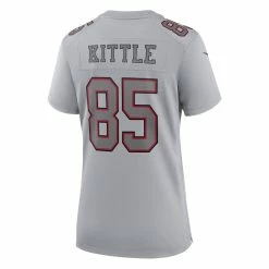 Women's San Francisco 49ers George Kittle Nike Gray Atmosphere Fashion Game Jersey 7 Women's San Francisco 49ers George Kittle Nike Gray Atmosphere Fashion Game Jersey -Nike Sales womens nike george kittle gray san francisco 49ers atmosphere fashion game jersey pi4568000 altimages ff 4568006 7d4ce87595383b35ee55alt3 full