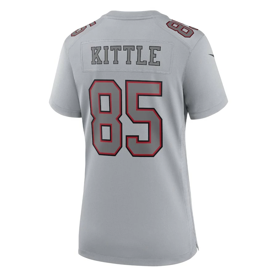 Women's San Francisco 49ers George Kittle Nike Gray Atmosphere Fashion Game Jersey 4 Women's San Francisco 49ers George Kittle Nike Gray Atmosphere Fashion Game Jersey - Image 4