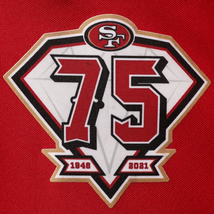 Women's San Francisco 49ers George Kittle Nike Scarlet 75th Anniversary Game Player Jersey 5 Women's San Francisco 49ers George Kittle Nike Scarlet 75th Anniversary Game Player Jersey - Image 5