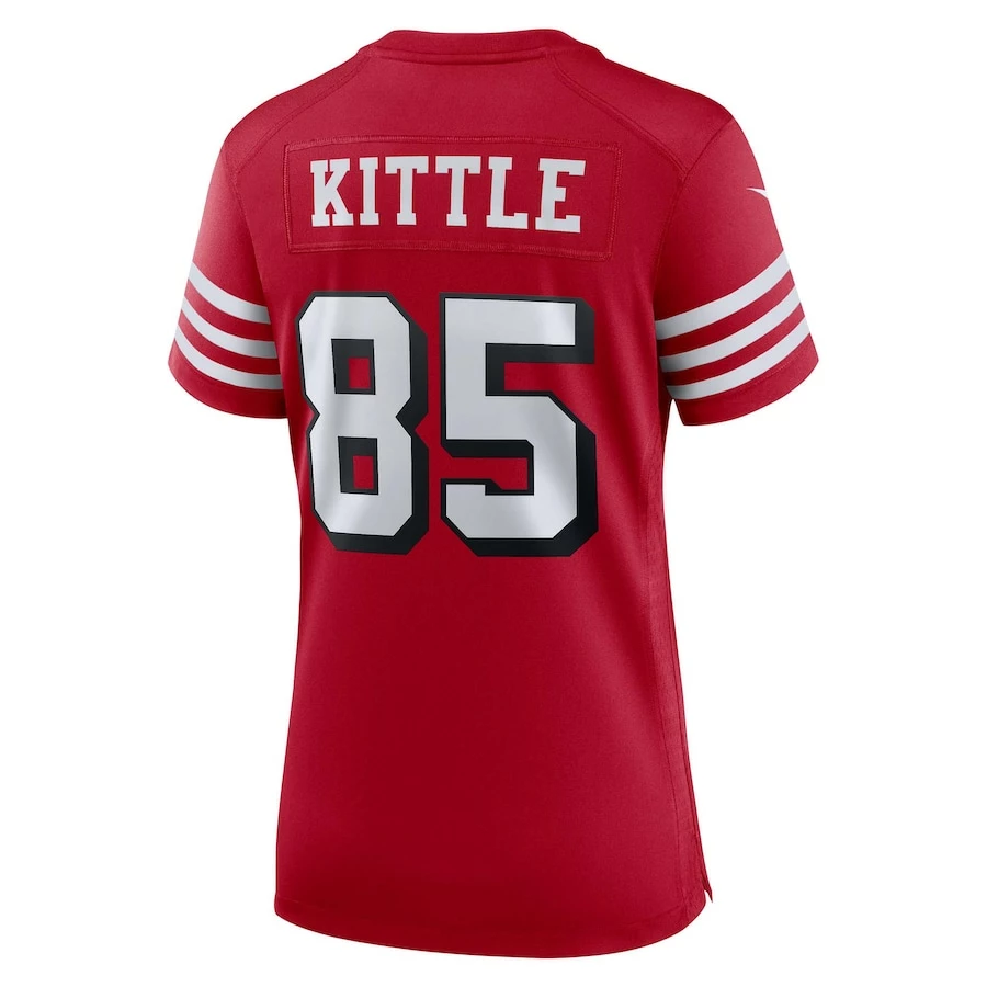 Women's San Francisco 49ers George Kittle Nike Scarlet Alternate Game Jersey 4 Women's San Francisco 49ers George Kittle Nike Scarlet Alternate Game Jersey - Image 4