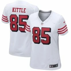 Women's San Francisco 49ers George Kittle Nike White Alternate Game Player Jersey