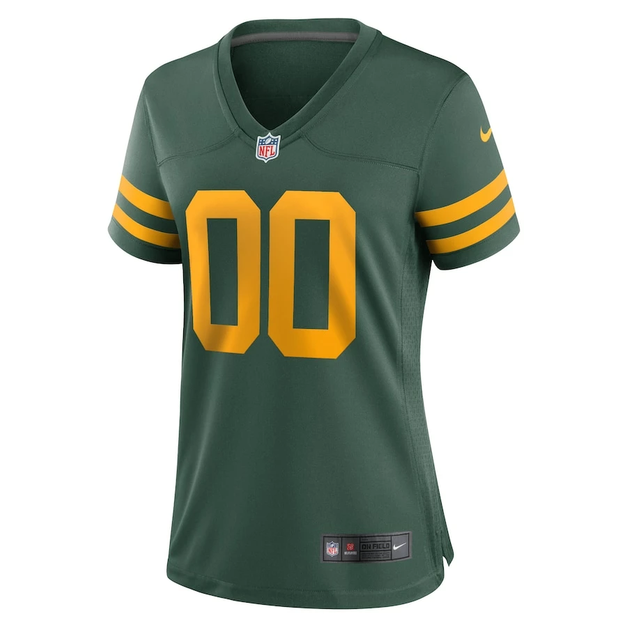 Women's Green Bay Packers Nike Green Alternate Custom Jersey 3 Women's Green Bay Packers Nike Green Alternate Custom Jersey - Image 3
