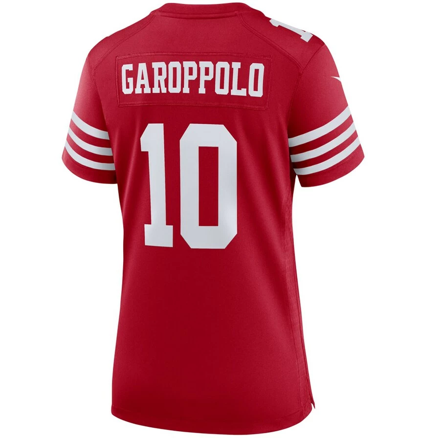 Women's San Francisco 49ers Jimmy Garoppolo Nike Scarlet Player Game Jersey 4 Women's San Francisco 49ers Jimmy Garoppolo Nike Scarlet Player Game Jersey - Image 4