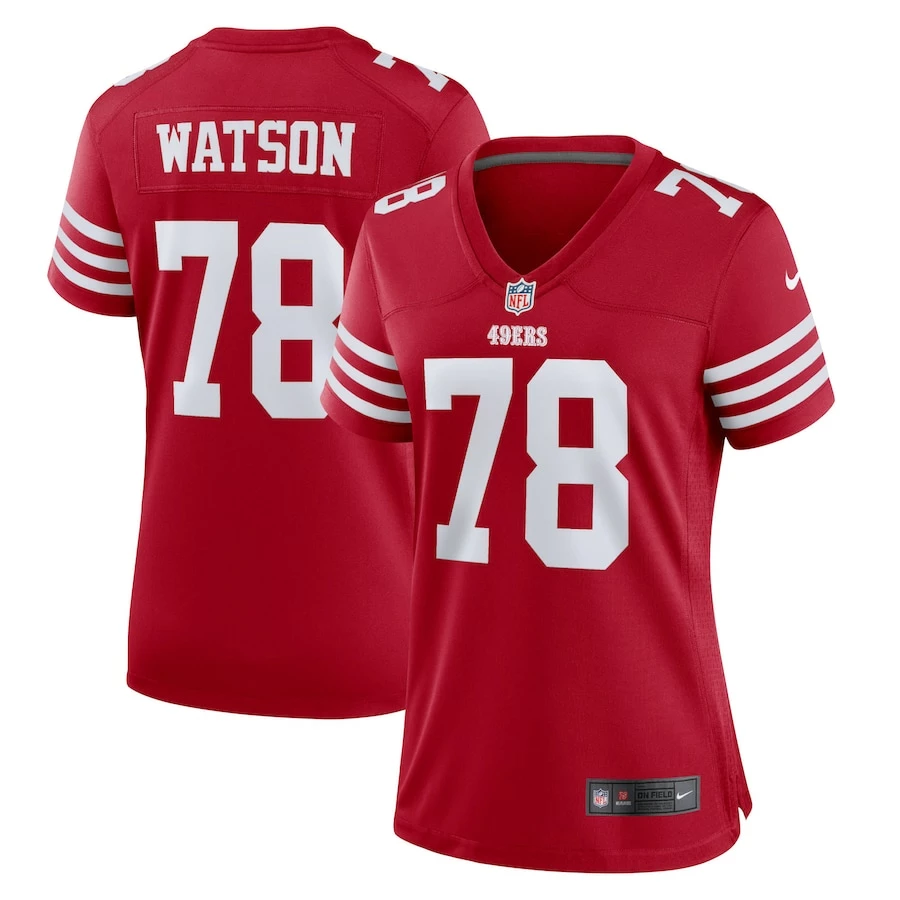 Women's San Francisco 49ers Leroy Watson Nike Scarlet Home Game Player Jersey 2 Women's San Francisco 49ers Leroy Watson Nike Scarlet Home Game Player Jersey - Image 2