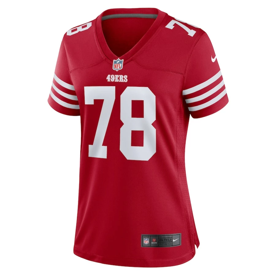 Women's San Francisco 49ers Leroy Watson Nike Scarlet Home Game Player Jersey 3 Women's San Francisco 49ers Leroy Watson Nike Scarlet Home Game Player Jersey - Image 3