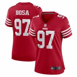 Women's San Francisco 49ers Nick Bosa Nike Scarlet Team Game Player Jersey