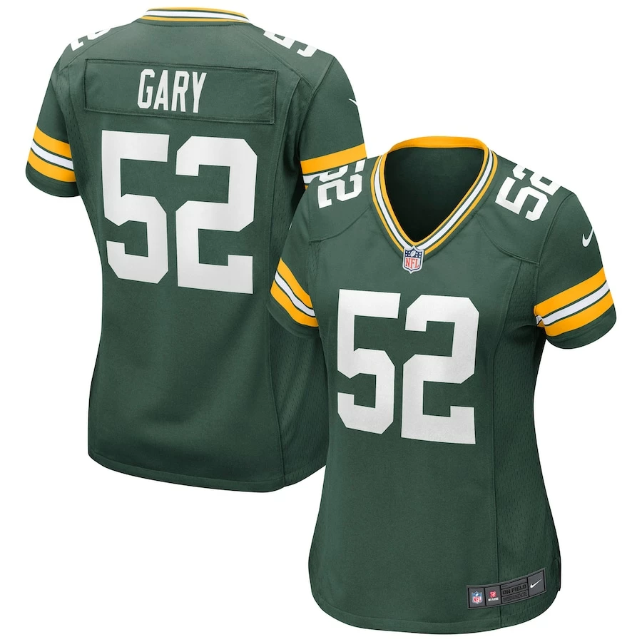 Women's Green Bay Packers Rashan Gary Nike Green Game Jersey 1 Women's Green Bay Packers Rashan Gary Nike Green Game Jersey