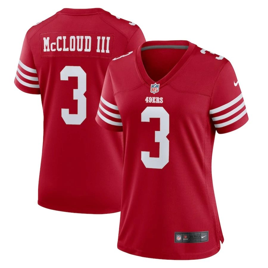 Women's San Francisco 49ers Ray Ray McCloud Nike Scarlet Game Jersey 1 Women's San Francisco 49ers Ray Ray McCloud Nike Scarlet Game Jersey
