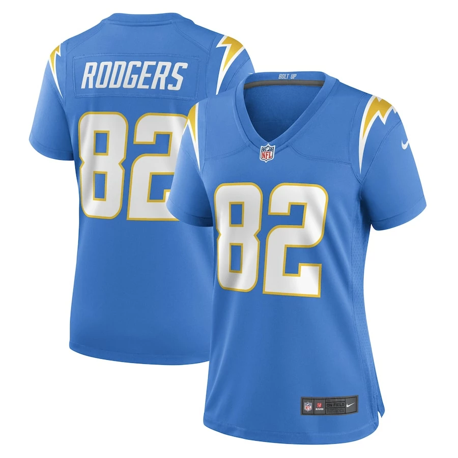 Women's Los Angeles Chargers Richard Rodgers Nike Powder Blue Game Player Jersey 2 Women's Los Angeles Chargers Richard Rodgers Nike Powder Blue Game Player Jersey - Image 2