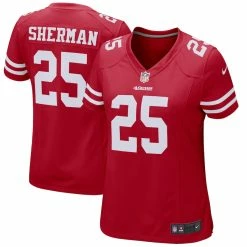 Women's San Francisco 49ers Richard Sherman Nike Scarlet Game Player Jersey