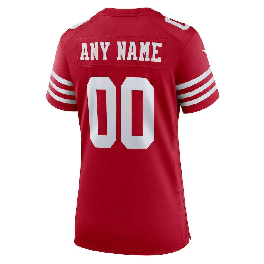 Women's San Francisco 49ers Nike Scarlet Game Custom Jersey 4 Women's San Francisco 49ers Nike Scarlet Game Custom Jersey - Image 4
