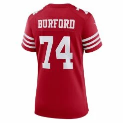 Women's San Francisco 49ers Spencer Burford Nike Scarlet Game Player Jersey -Nike Sales womens nike spencer burford scarlet san francisco 49ers game player jersey pi5111000 altimages ff 5111165 5a2ea76cccae82380bf8alt3 full