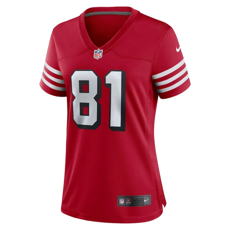 Women's San Francisco 49ers Terrell Owens Nike Scarlet Alternate Game Jersey 3 Women's San Francisco 49ers Terrell Owens Nike Scarlet Alternate Game Jersey - Image 3