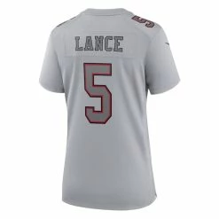 Women's San Francisco 49ers Trey Lance Nike Gray Atmosphere Fashion Game Jersey -Nike Sales womens nike trey lance gray san francisco 49ers atmosphere fashion game jersey pi4568000 altimages ff 4568007 7741f9dd19a10ea0d594alt3 full