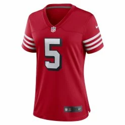 Women's San Francisco 49ers Trey Lance Nike Scarlet Alternate Game Jersey -Nike Sales womens nike trey lance scarlet san francisco 49ers alternate game jersey pi4482000 altimages ff 4482928 1e2e6192d81b64dec1f6alt2 full