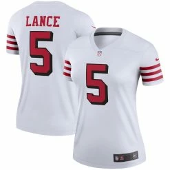 Women's San Francisco 49ers Trey Lance Nike White Alternate Legend Jersey