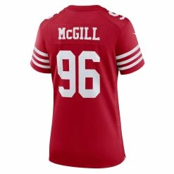 Women's San Francisco 49ers T.Y. McGill Nike Scarlet Home Game Player Jersey -Nike Sales womens nike ty mcgill scarlet san francisco 49ers home game player jersey pi5275000 altimages ff 5275885 d899288fcabfb9dad249alt3 full