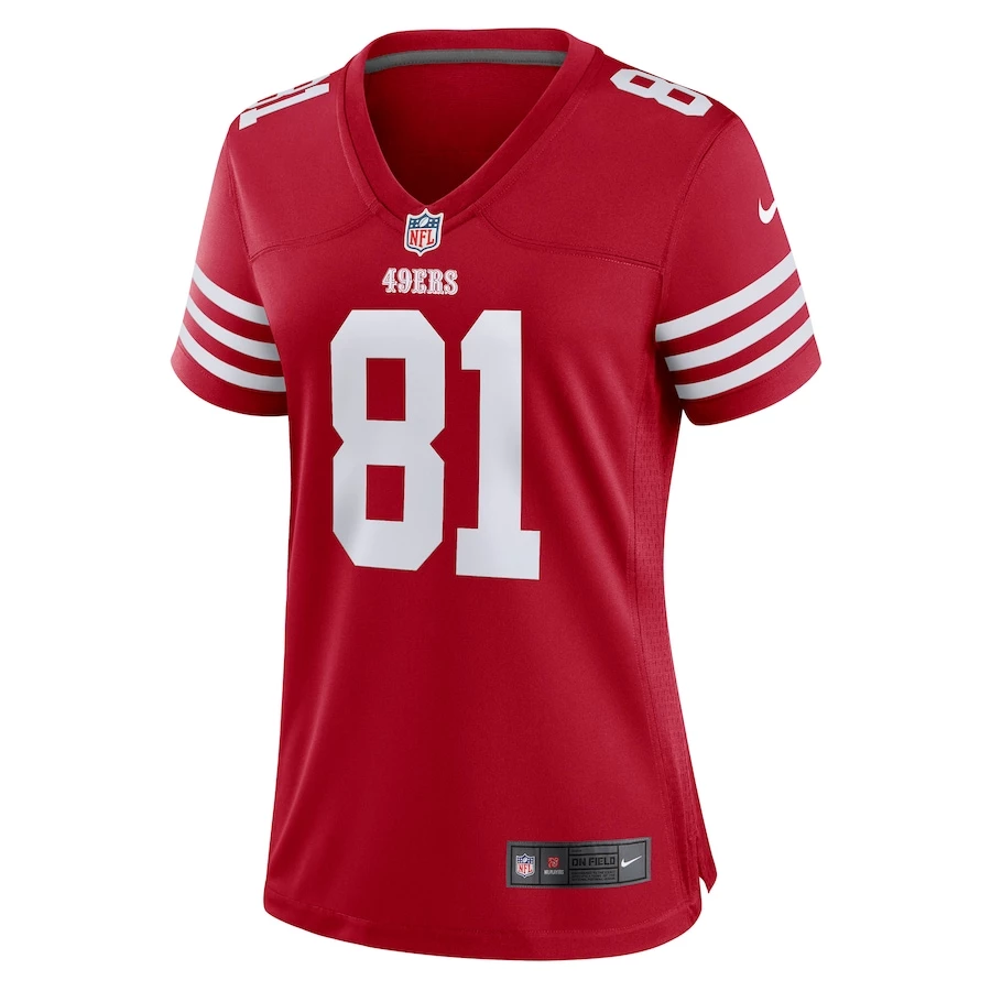 Women's San Francisco 49ers Tyler Kroft Nike Scarlet Game Player Jersey 3 Women's San Francisco 49ers Tyler Kroft Nike Scarlet Game Player Jersey - Image 3