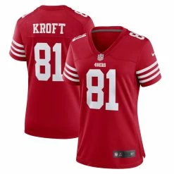 Women's San Francisco 49ers Tyler Kroft Nike Scarlet Game Player Jersey