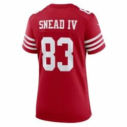Women's San Francisco 49ers Willie Snead IV Nike Scarlet Game Player Jersey -Nike Sales womens nike willie snead iv scarlet san francisco 49ers game player jersey pi5111000 altimages ff 5111170 211c3853b12ae76837f2alt3 full