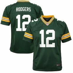 Youth Green Bay Packers Aaron Rodgers Nike Green Game Jersey
