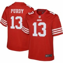 Youth San Francisco 49ers Brock Purdy Nike Scarlet Game Jersey