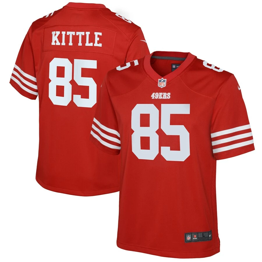 Youth San Francisco 49ers George Kittle Nike Scarlet Game Jersey 1 Youth San Francisco 49ers George Kittle Nike Scarlet Game Jersey
