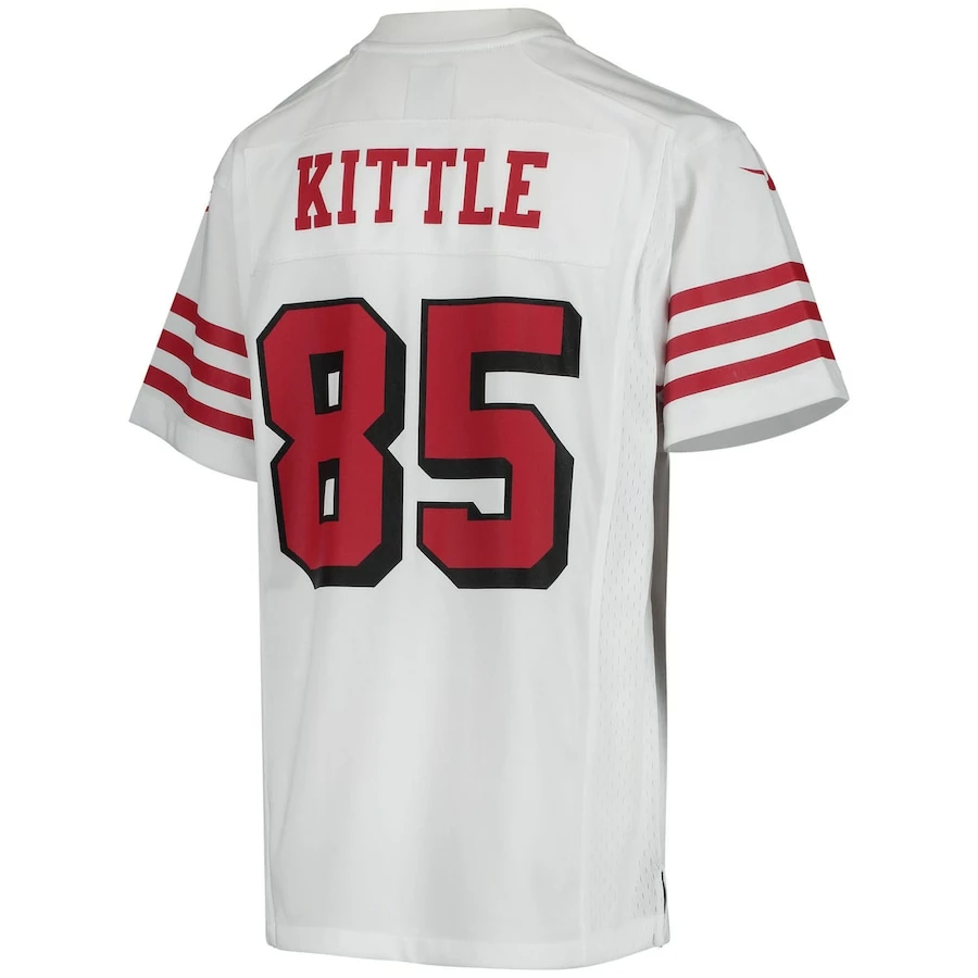 Youth San Francisco 49ers George Kittle Nike White Color Rush Game Jersey 4 Youth San Francisco 49ers George Kittle Nike White Color Rush Game Jersey - Image 4