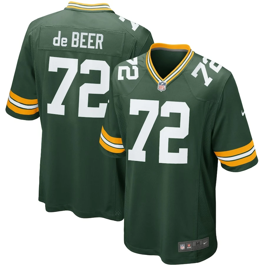 Youth Green Bay Packers Gerhard De Beer Nike Green Game Jersey 2 Youth Green Bay Packers Gerhard De Beer Nike Green Game Jersey - Image 2