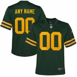 Youth Green Bay Packers Nike Green Alternate Custom Jersey