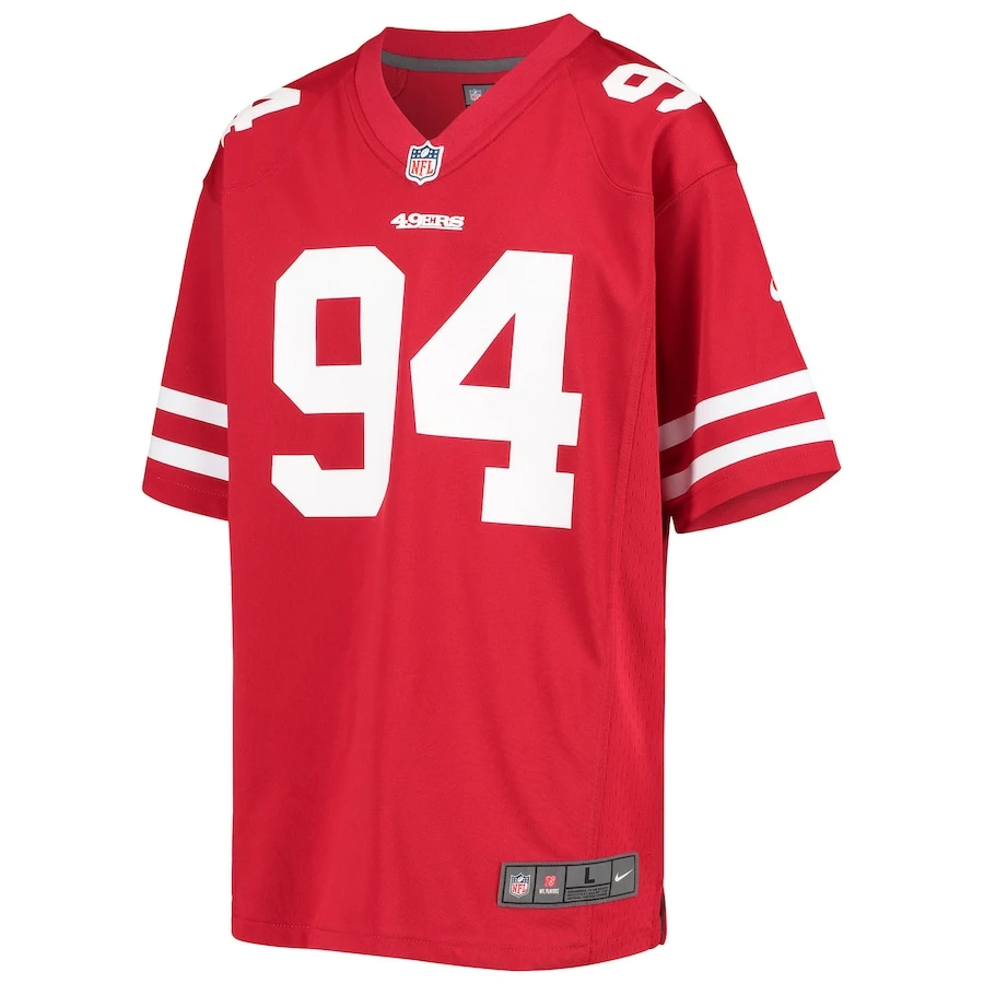 Youth San Francisco 49ers Solomon Thomas Nike Scarlet Game Player Jersey 3 Youth San Francisco 49ers Solomon Thomas Nike Scarlet Game Player Jersey - Image 3