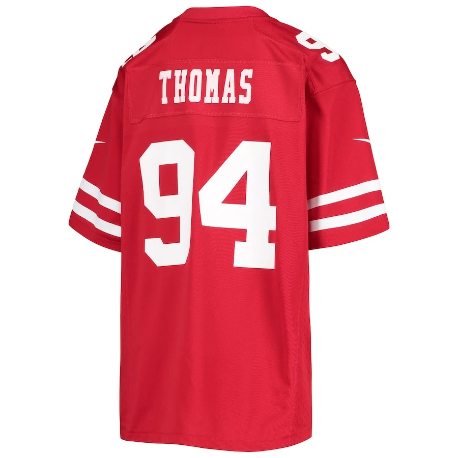 Youth San Francisco 49ers Solomon Thomas Nike Scarlet Game Player Jersey 4 Youth San Francisco 49ers Solomon Thomas Nike Scarlet Game Player Jersey - Image 4