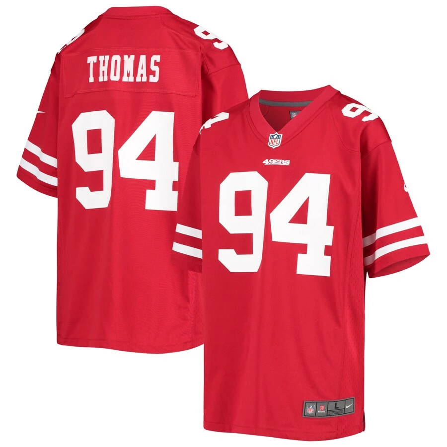 Youth San Francisco 49ers Solomon Thomas Nike Scarlet Game Player Jersey 1 Youth San Francisco 49ers Solomon Thomas Nike Scarlet Game Player Jersey