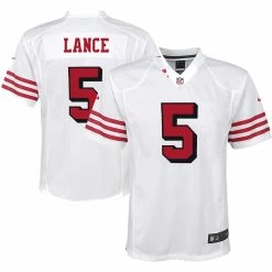 Youth San Francisco 49ers Trey Lance Nike White Alternate Game Jersey